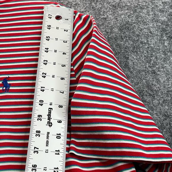 Ralph Lauren Polo Golf Men Size M Red Stripes - Picture 7 of 10